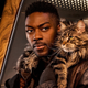David Ajala and Grudge the Cat.